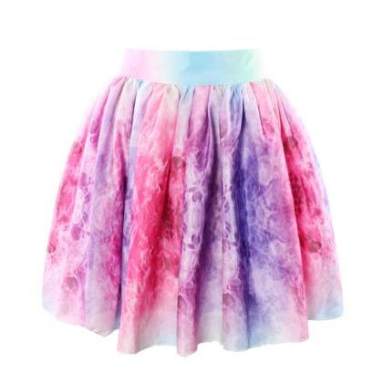 Fashion Irregular Galaxies Skirt