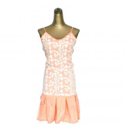 Sleeveless V-neck Chiffon Stitching Dress